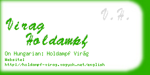 virag holdampf business card